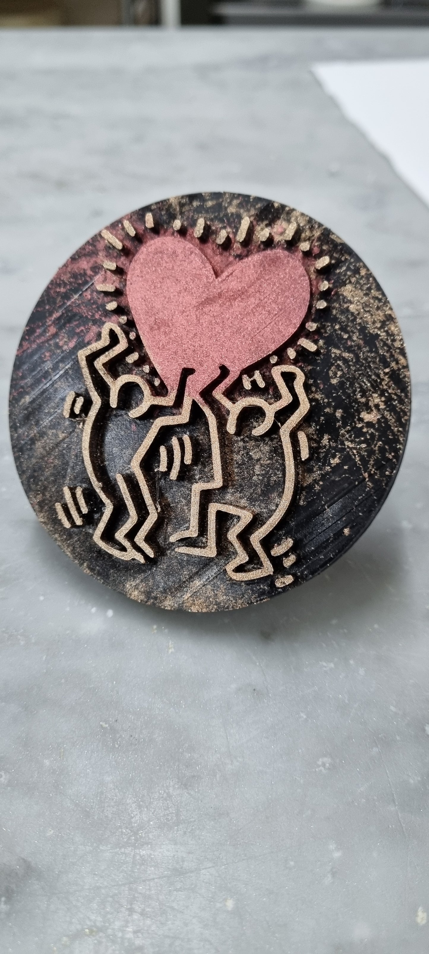 Valentine's Day Swab Love Silhouette