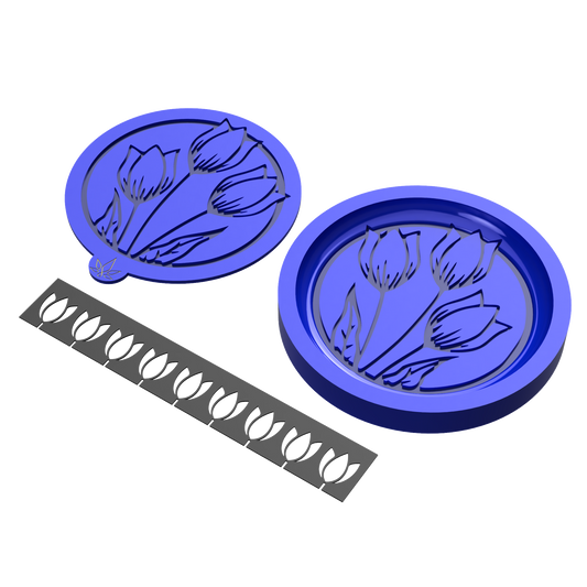 Silicone Mold Cake Topper Tulip Kit