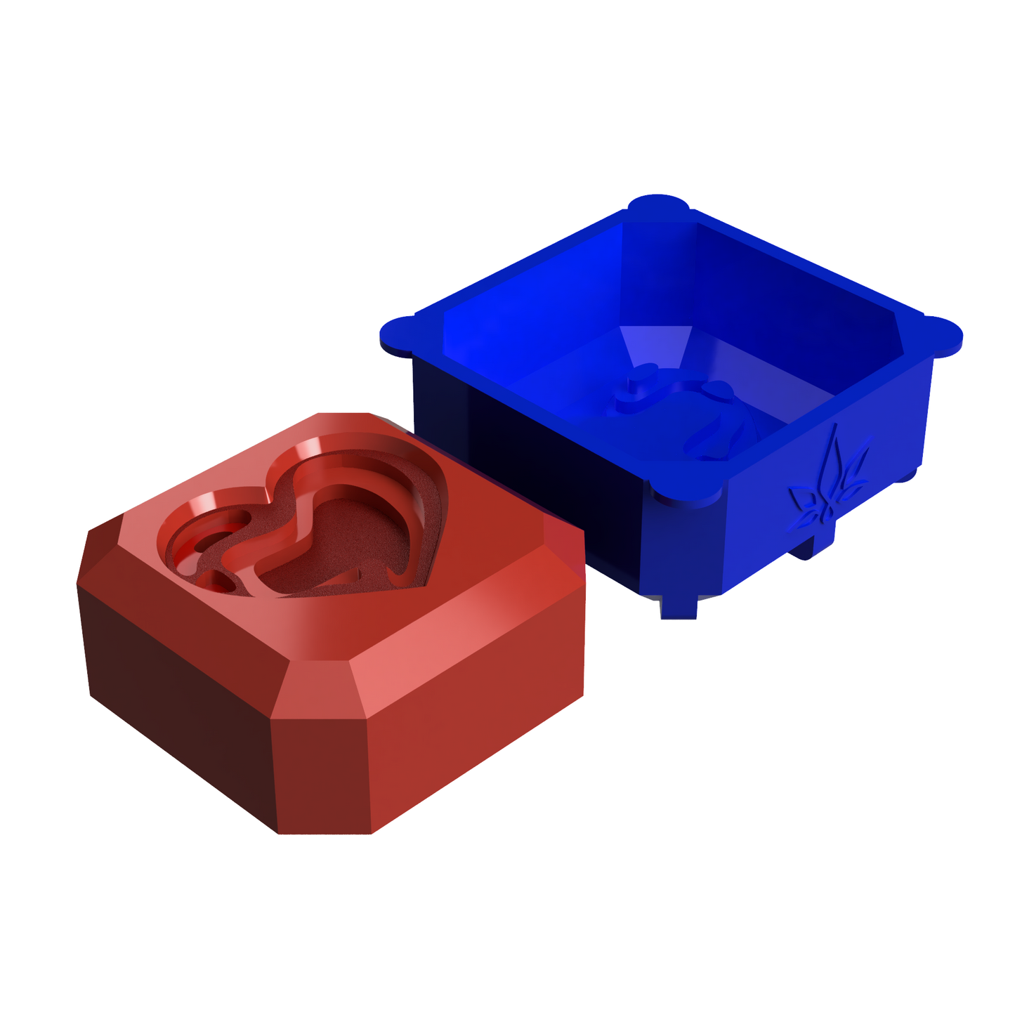 Single Portion Mold Valentine's Day Heart Cube (Single - Kit - Production Set)