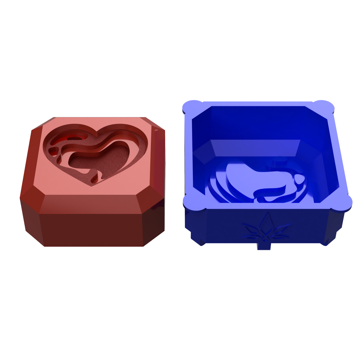 Single Portion Mold Valentine's Day Heart Cube (Single - Kit - Production Set)