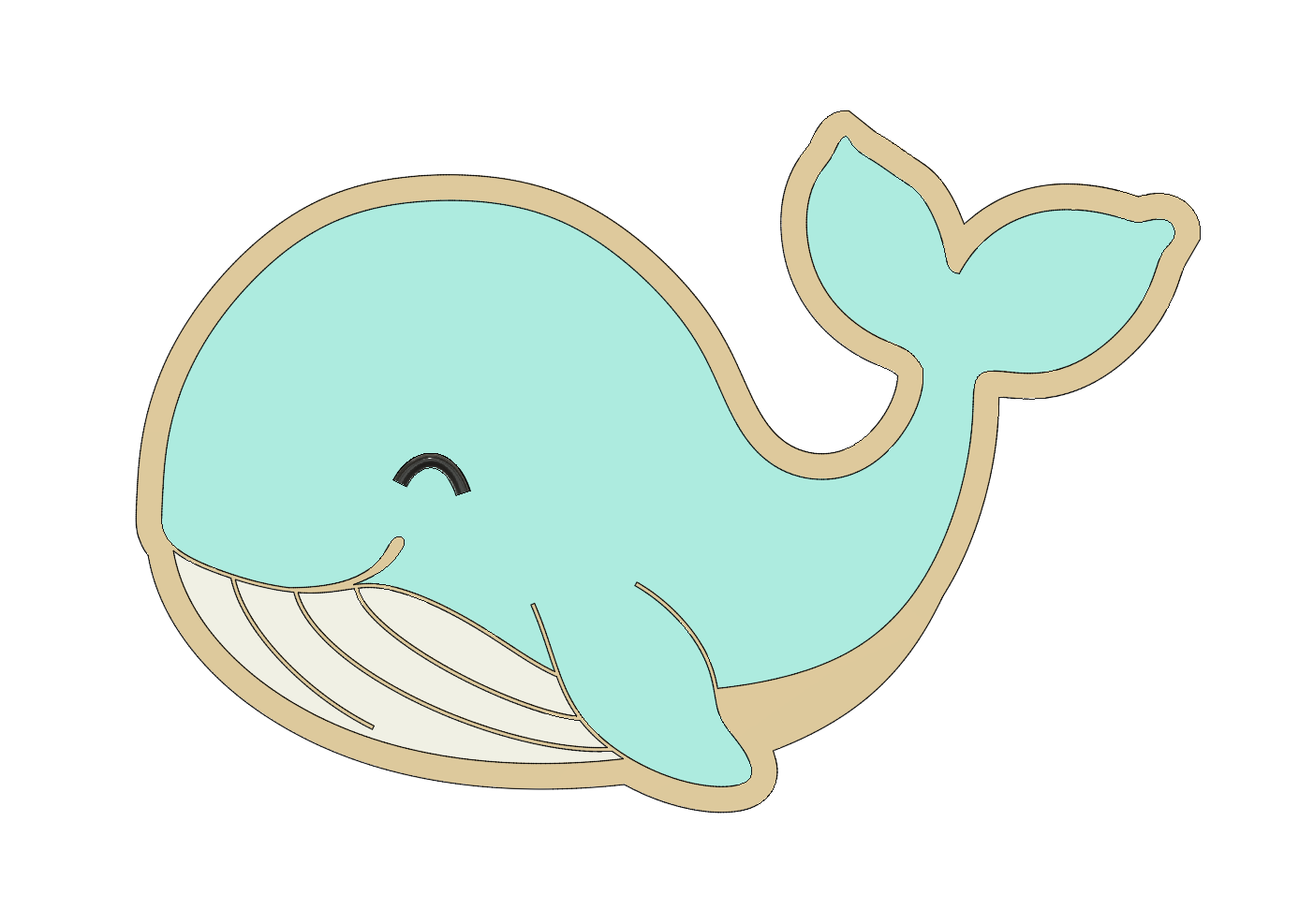 Whale Marine Animal Cookie Cutter