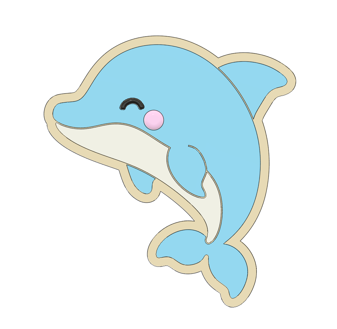 Dolphin Marine Animal Cookie Cutter