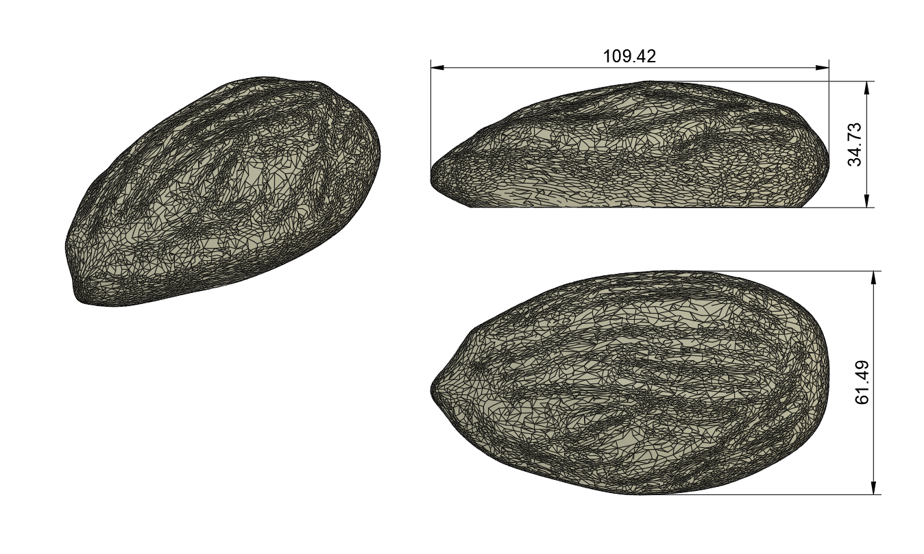 Stampo Silicone Trompe l'oeil Fruit Mandorla ( Monoporzione - Buche de Noel - Torta )