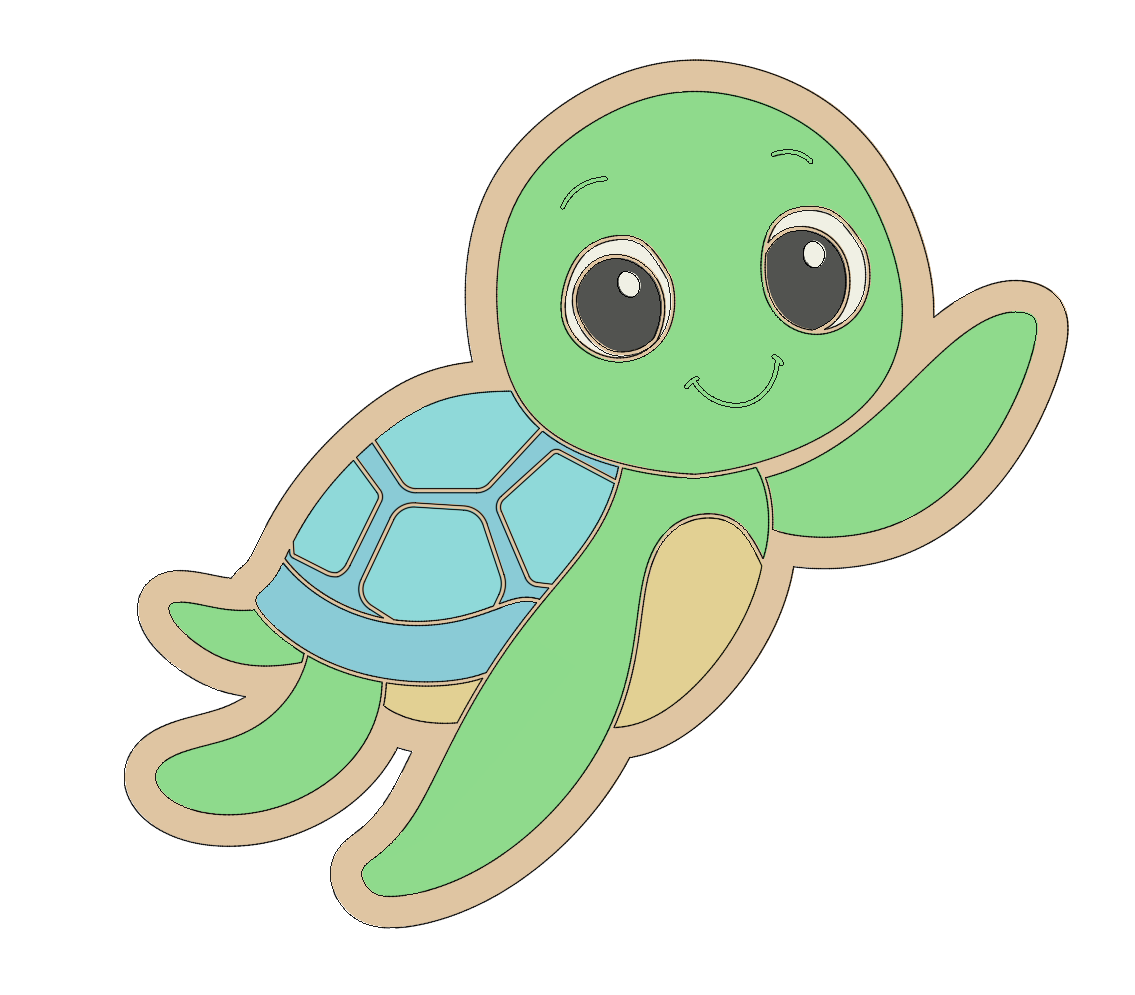 Sea Animal Cookie Cutter Turtle
