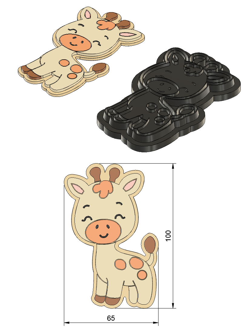 Safari Giraffe Cookie Cutter