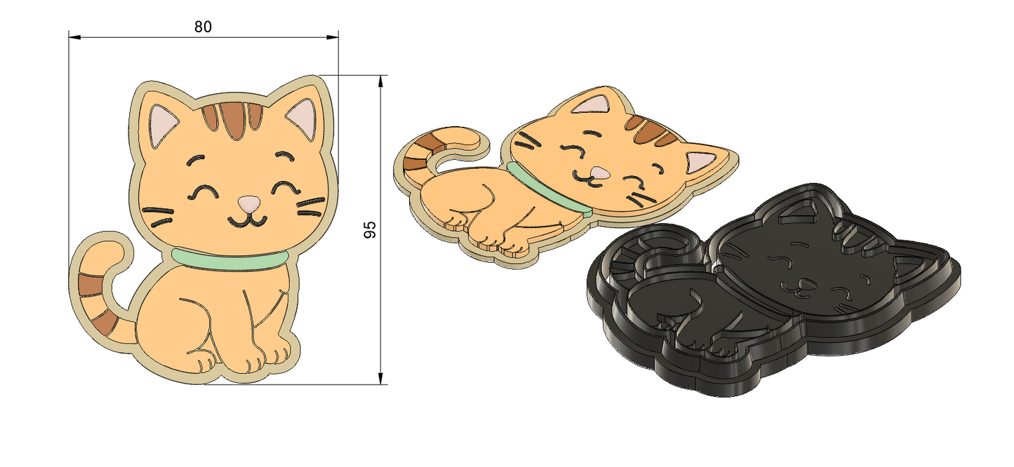 Kitten Puppy Cookie Cutter