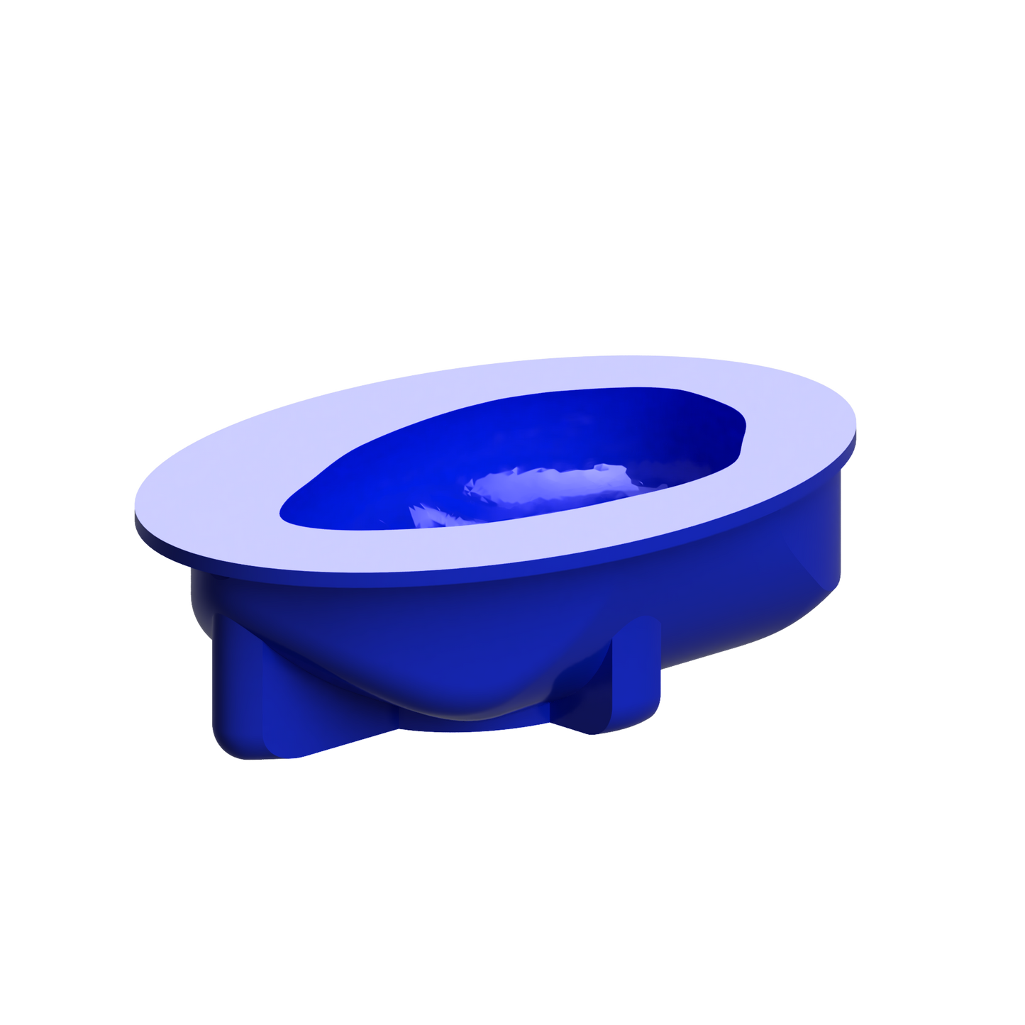 Molde de silicona para una sola porción de almendras y frutas
