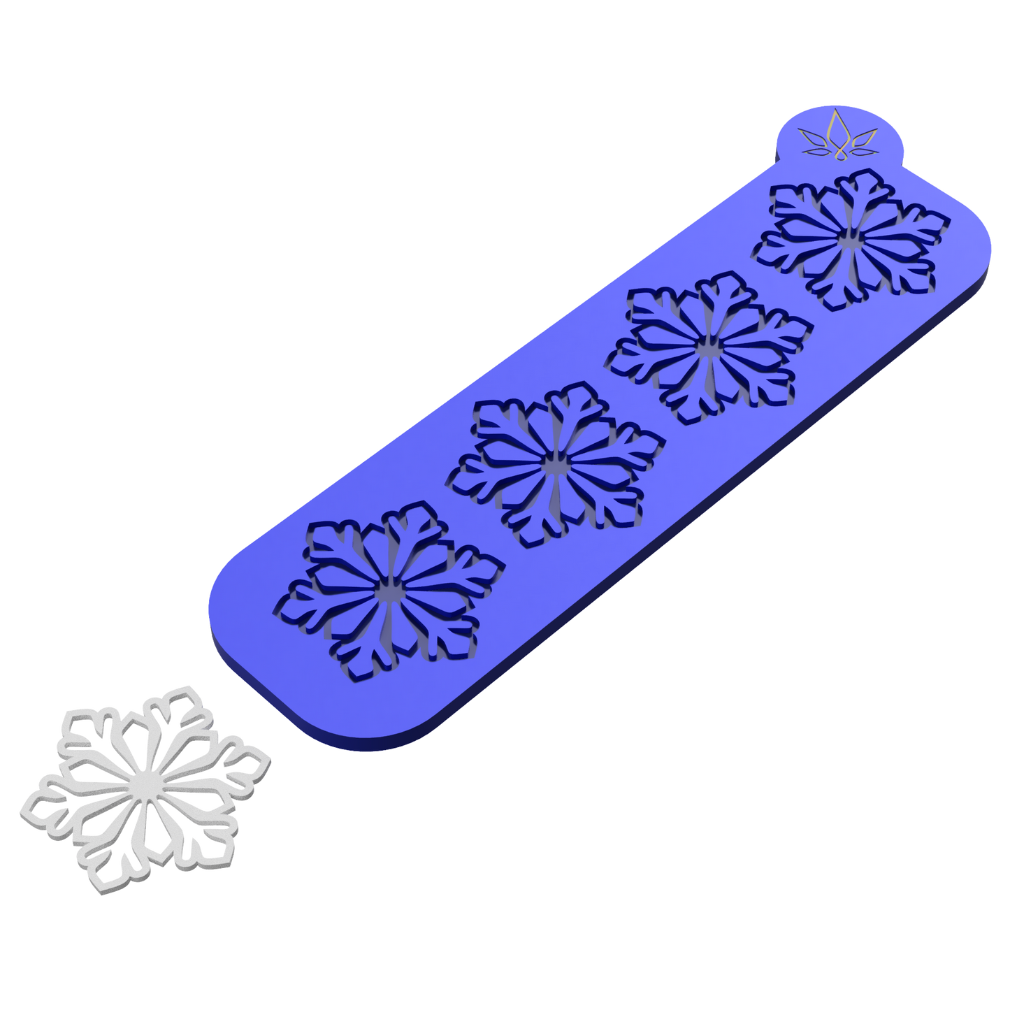 Molde de Silicona Tuille Navidad Copo de Nieve