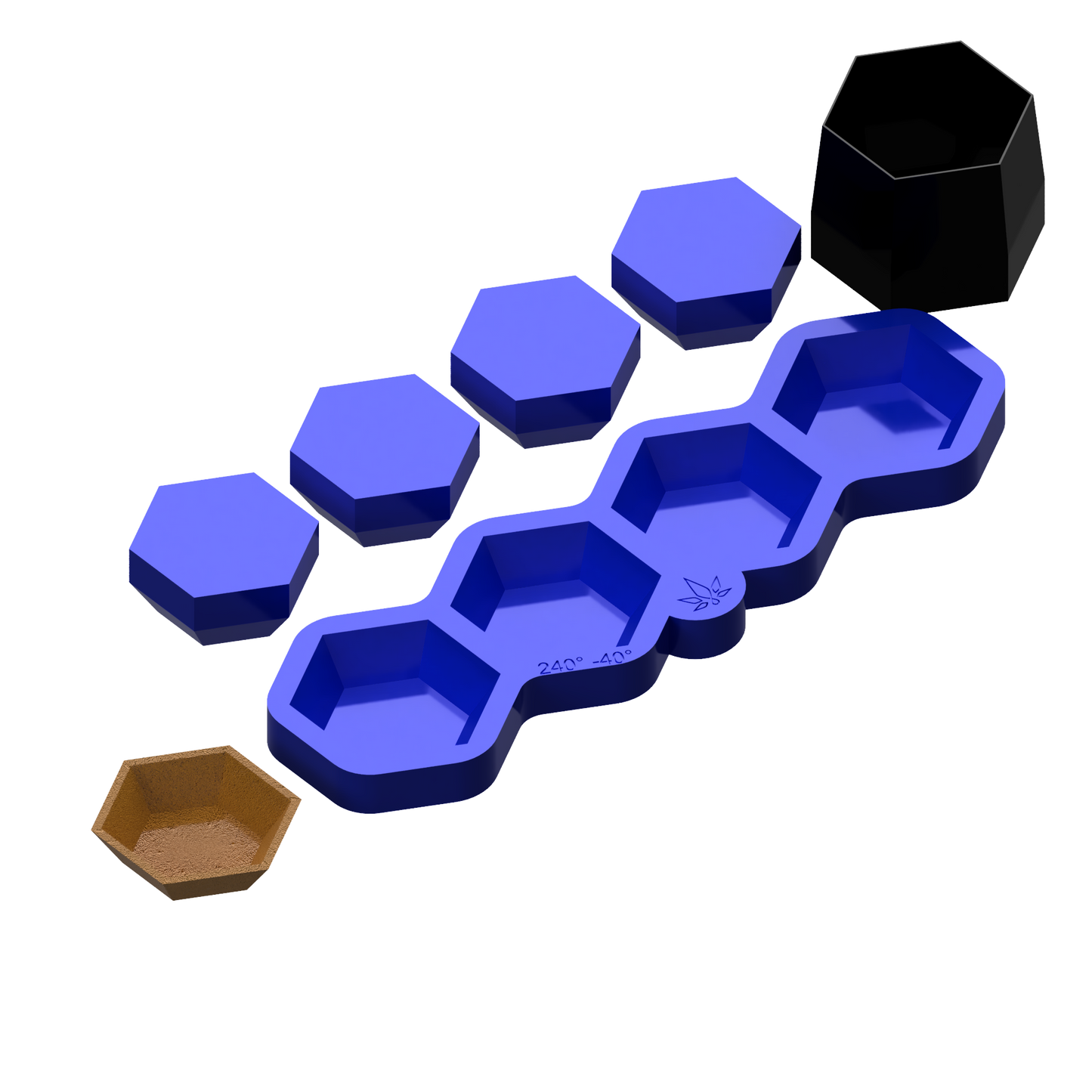 Tarte Mignon Hexagon Molds