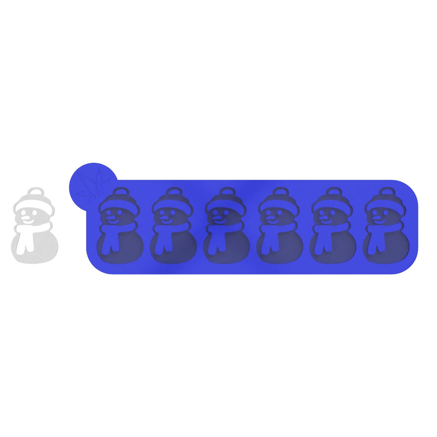Silicone Mold Tuille Christmas Snowman
