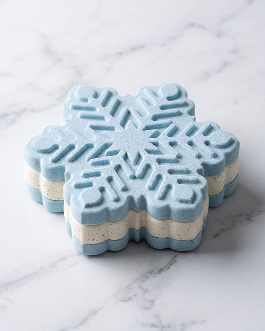 Stampo Monoporzione e Torta Trompe l`oeil Cookies Fiocco Di Neve ( Monoporzione Assemblata  - Torta Assemblata )