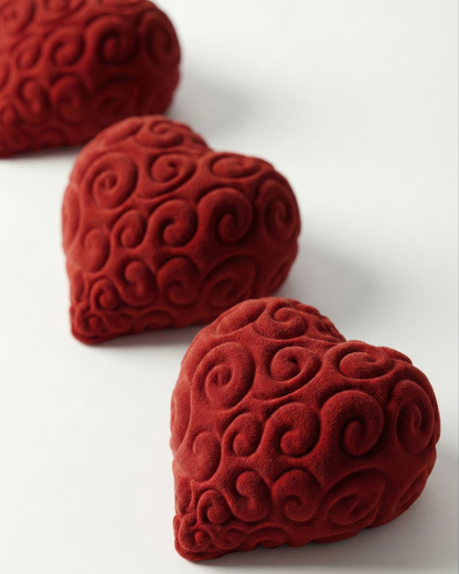 Stampo Silicone Monoporzione San Valentino Stile Frutto del Diavolo Modello Ope Ope No Mi Devil Heart