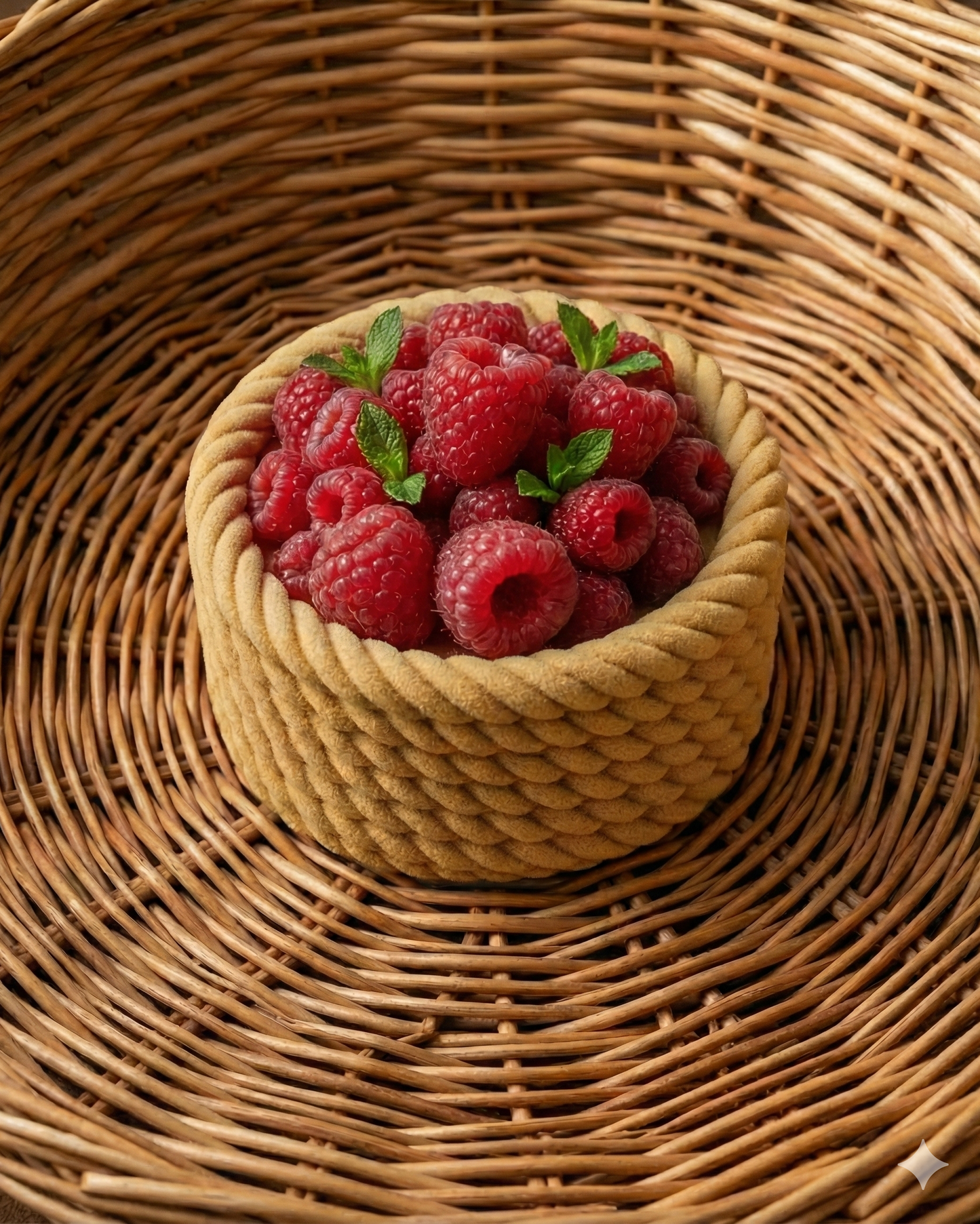 Stampo Silicone Trompe l'oeil Cesto Vimini  ( Monoporzione - Torta )