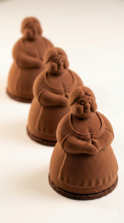 "MASSAIA SALENTINA" Silicone Mold – Easter Trompe l'oeil Design (Single Portion)