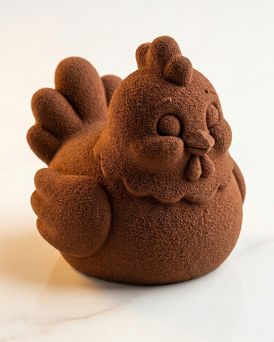 Stampo in Silicone " Gallinella " - Design Pasqua (Monoporzione)