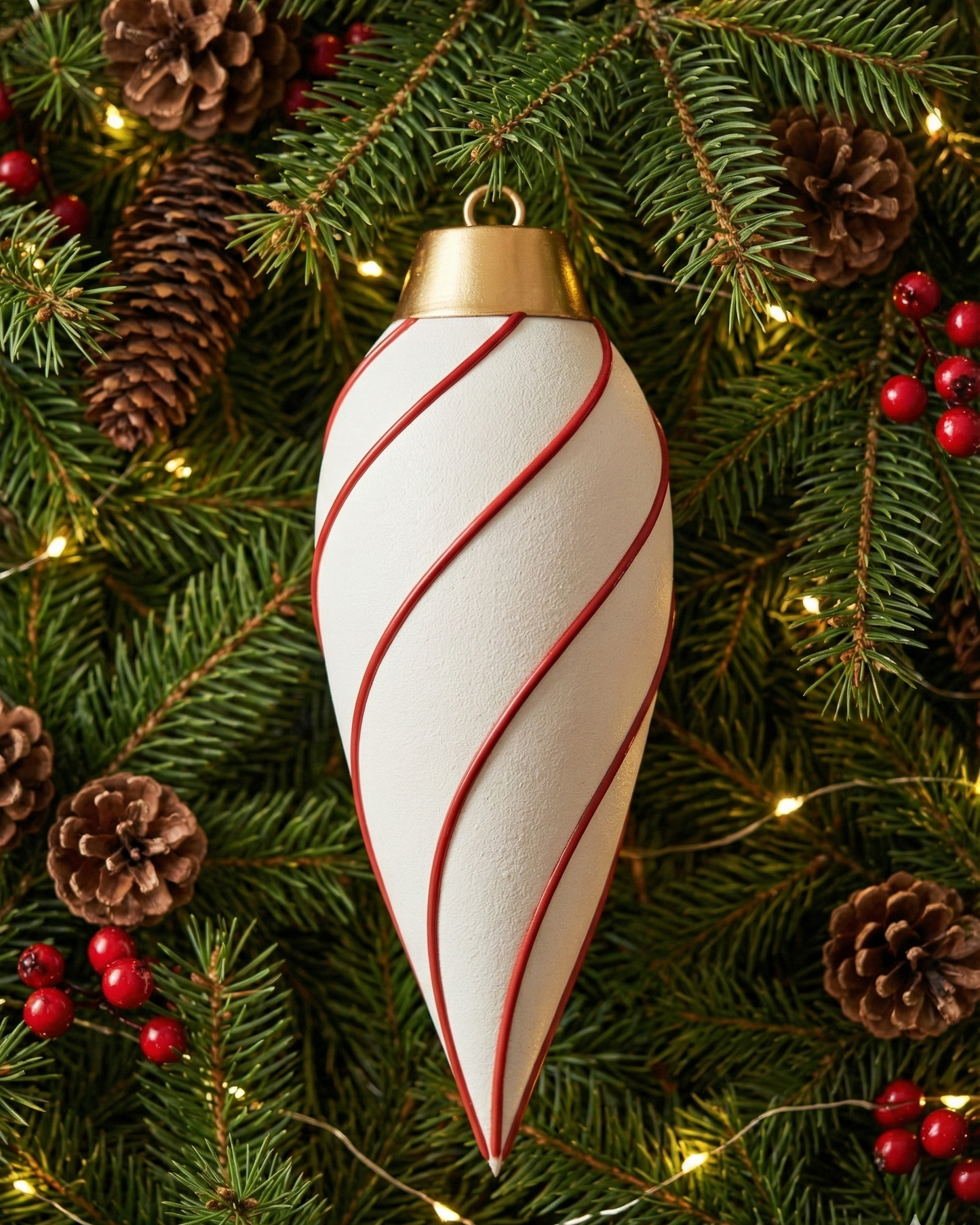 Stampo Silicone Mono Palla Natale Spirale