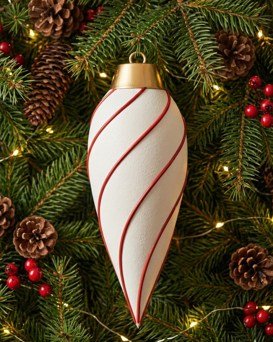 Stampo Silicone Mono Palla Natale Spirale