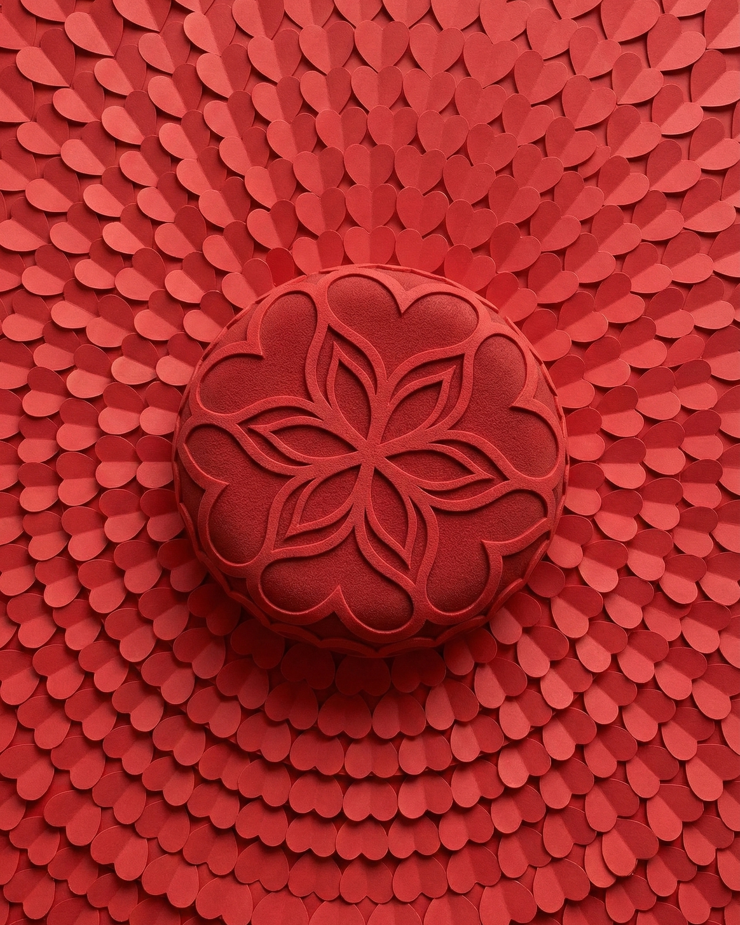 Stampi Silicone Mandala Cuore ( Monoporzione - Torta )