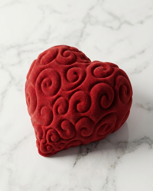 Stampo Silicone Monoporzione San Valentino Stile Frutto del Diavolo Modello Ope Ope No Mi Devil Heart