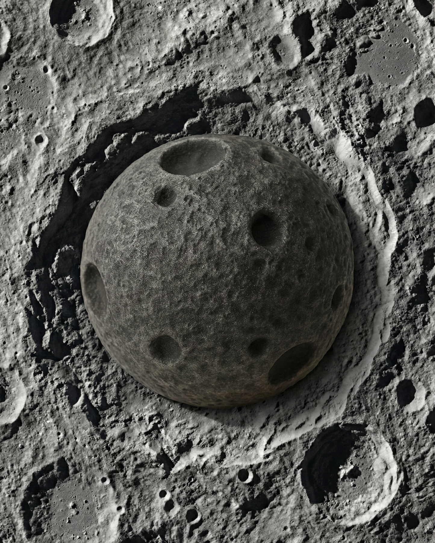 Stampo Silicone Trompe l'oeil Monoporzione Luna Moon Signature by Marco Giretta