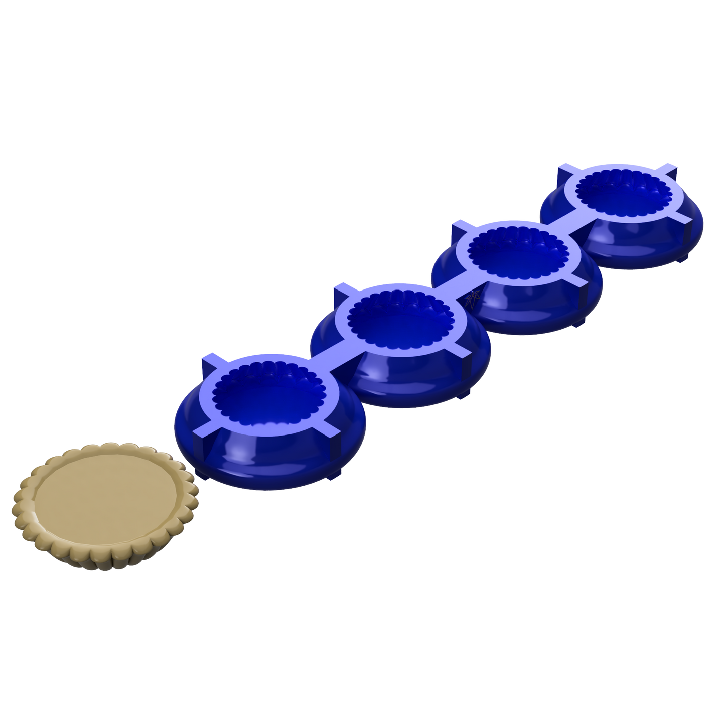 Molde de silicona para tarta mignon