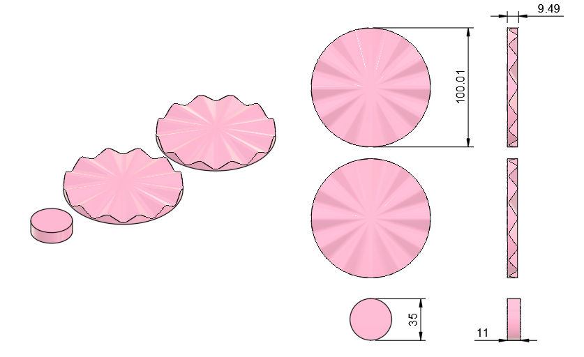 Stampo in Silicone a Pressione Stile Saint Honoré