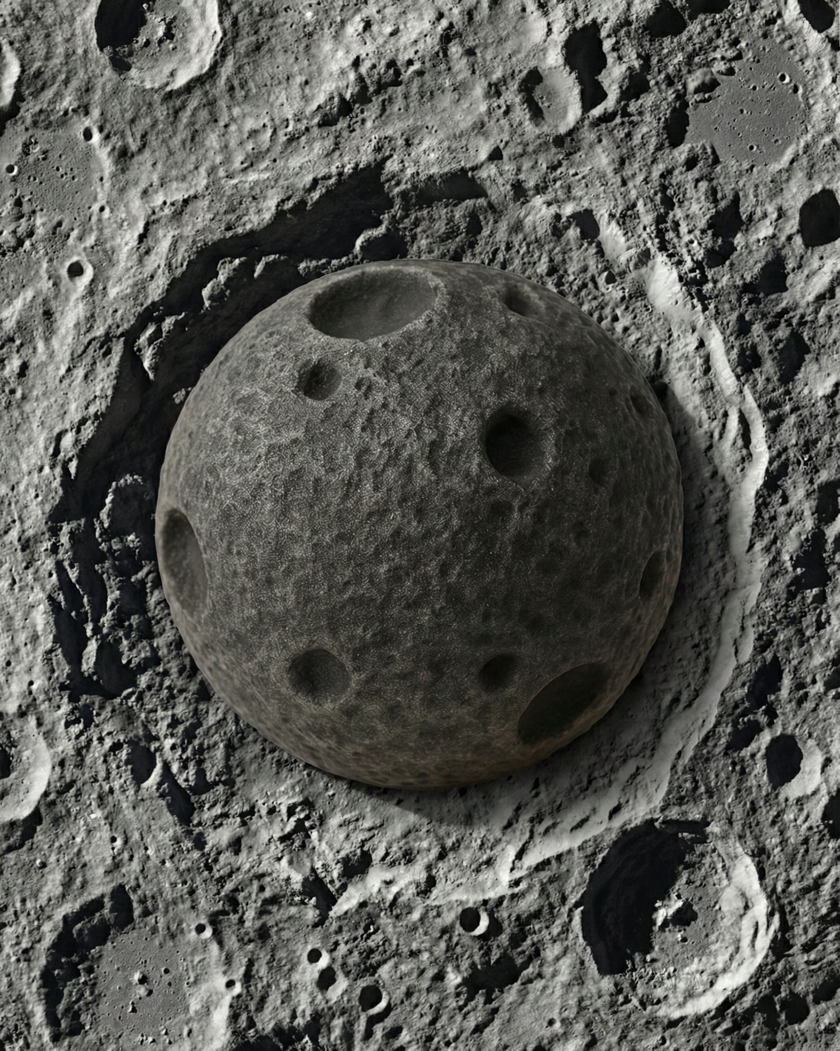Stampo in silicone trompe l'oeil Luna Moon Signature Marco Giretta - Essence Easy Pastry Lab