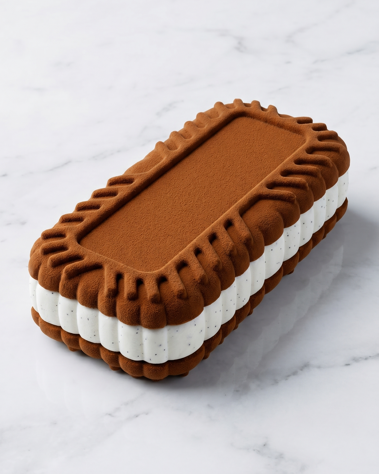 Stampo in silicone trompe l'oeil cookie Speculoos per monoporzioni - Essence Easy Pastry Lab
