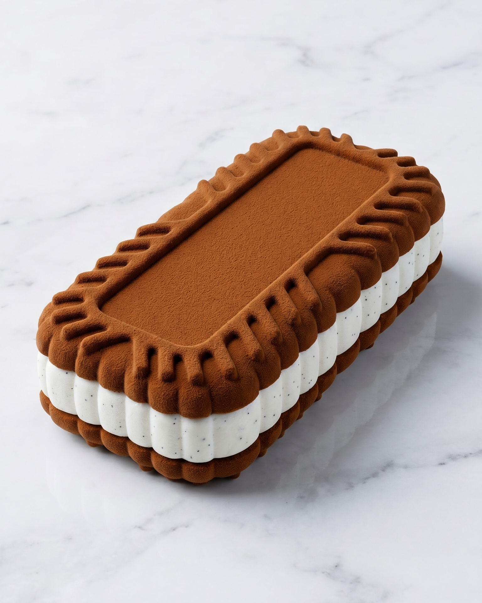 Stampo in silicone trompe l'oeil cookie Speculoos per monoporzioni - Essence Easy Pastry Lab