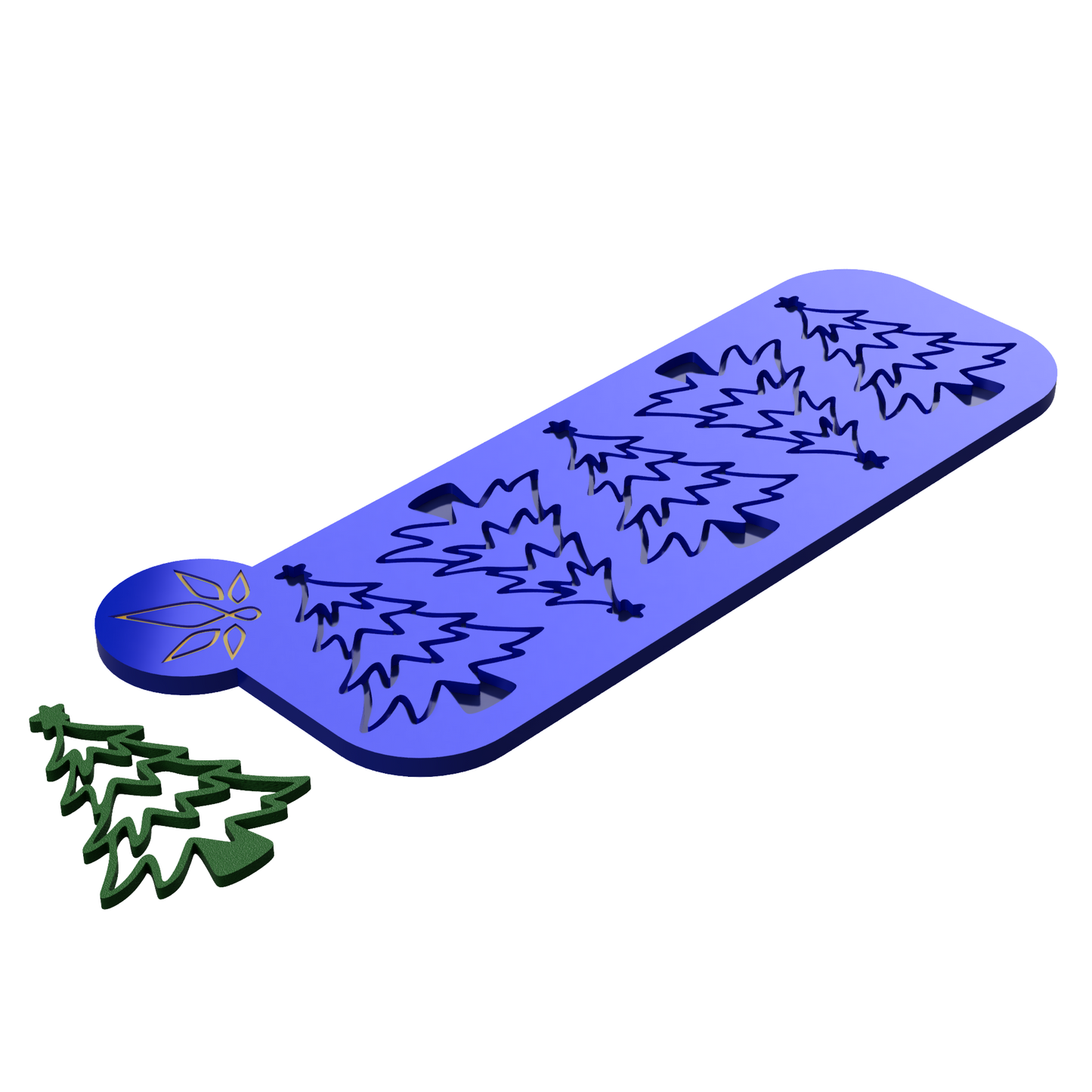 Molde de Silicona Tuille Abeto Navideño