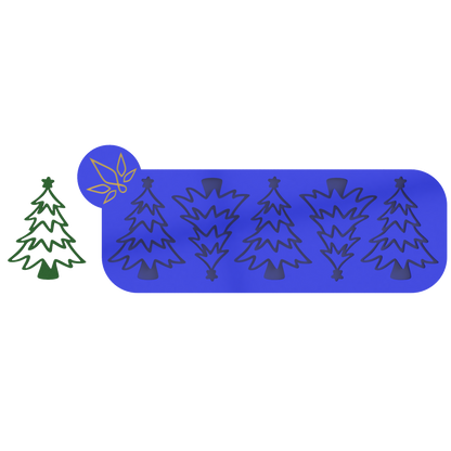 Molde de Silicona Tuille Abeto Navideño