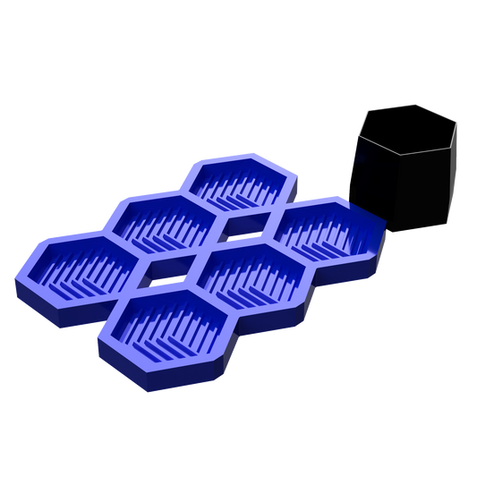 Silicone Mold Mignon Hexagon Topper only