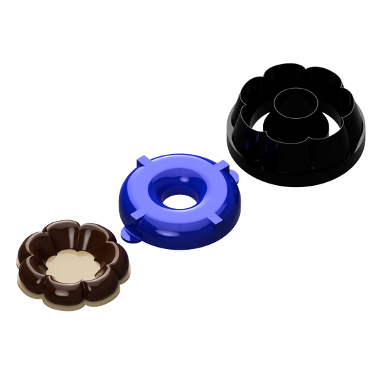 Stampo Monoporzione Fiore Nocciola