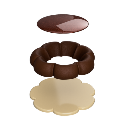 Molde individual de flor de avellana (6 cavidades)