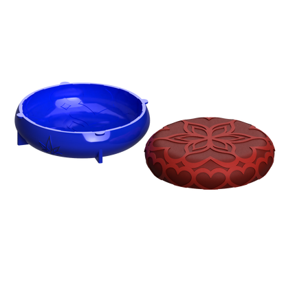 Pastel de San Valentín con corazones de roseta